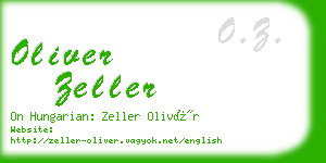 oliver zeller business card